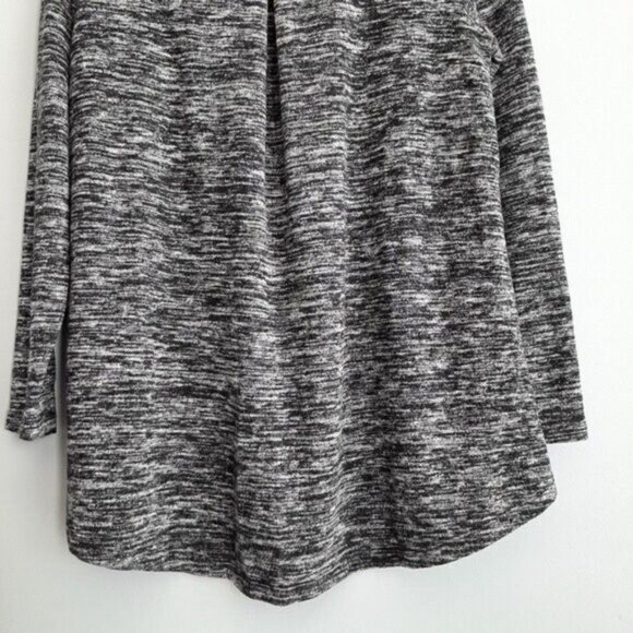 TRIBAL Crewneck Tee Long Sleeve Marled Grey Sz M - Picture 7 of 9